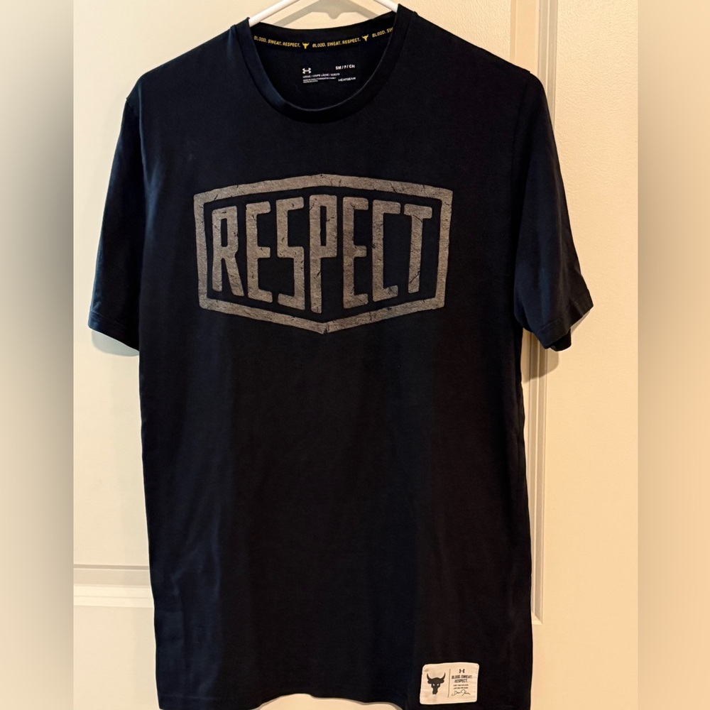 Project Rock Under Armour Respect Black T-Shirt